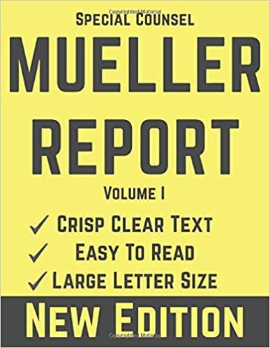 Mueller Report: Volume I (Special Counsel Mueller Report, Band 3)