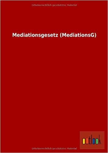 Mediationsgesetz (Mediationsg) indir