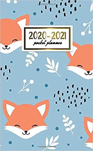 2020-2021 Pocket Planner: 2 Year Pocket Monthly Organizer & Calendar | Cute Two-Year (24 months) Agenda With Phone Book, Password Log and Notebook | Pretty Fox & Floral Pattern