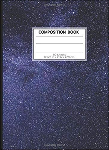 COMPOSITION BOOK 80 SHEETS 8.5x11 in / 21.6 x 27.9 cm: A4 Lined Ruled Notebook | "Hipster Space" | Workbook for s Kids Students Boys | Notes School College | Grammar | Languages
