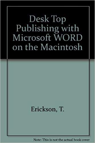Desktop Publishing With Microsoft Word on the Macintosh