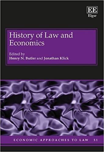 History of Law and Economics (Economic Approaches to Law series)