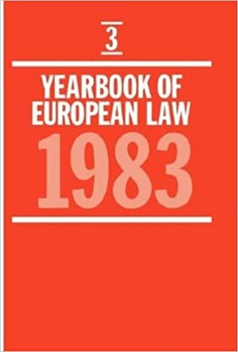 Yearbook of European Law: Volume 3: 1983: Vol 3 indir