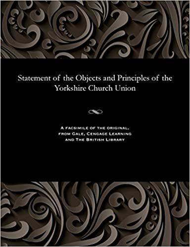 Statement of the Objects and Principles of the Yorkshire Church Union indir