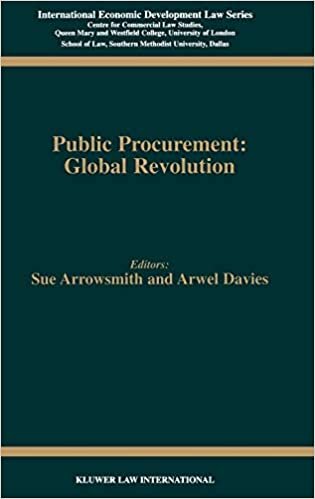 Public Procurement: Global Revolution (International Economic Development Law)