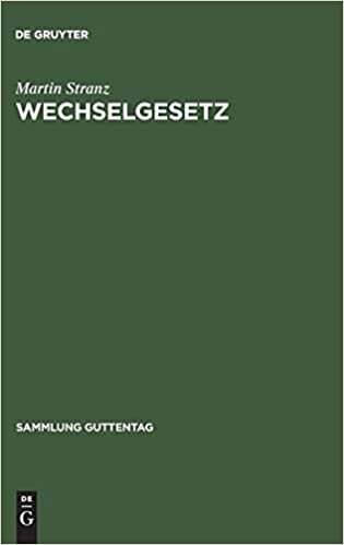 Wechselgesetz (Sammlung Guttentag)