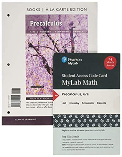 Precalculus, Loose-Leaf Edition Plus Mylab Math with Pearson Etext -- 24 Month Access Card Package