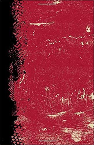 Red Sand And Black: (5.5 x 8.5 Dot Grid) Blank Journal Grunge Team Color Notebook indir