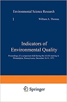Indicators of Environmental Quality (Environmental Science Research)