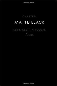 Matte Black: Matte Notebook, Journal, Diary (110 Pages, Blank, 6 x 9) indir
