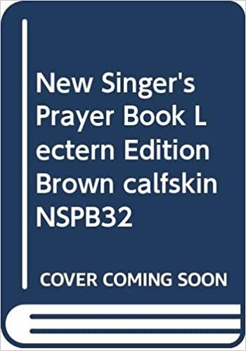 New Singer's Prayer Book Lectern Edition Brown calfskin NSPB32