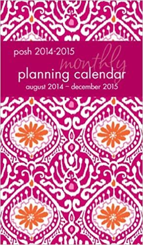 Posh: Batik Beauty 2014-2015 Monthly Slim Desk Diary