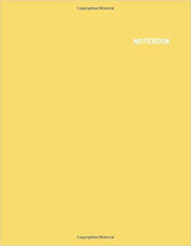 Notebook: Blank Notebook - Large (8.5 x 11 inches) - 110 Pages - Canary Yellow Cover ( Daily Paperback Notebook - Journal - Diary Book - Book For Gift ) indir