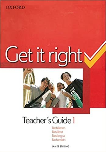 Get It Right 1. Teacher's Guide Spanish Ed