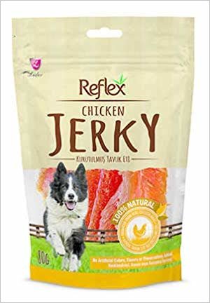 Reflex Chicken Jerky Tavuk Fileto Doğal Köpek Ödülü 80 gr