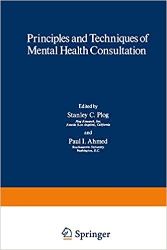 Principles and Techniques of Mental Health Consultation (Current Topics in Mental Health)