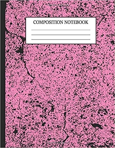 Composition Notebook: Notebook Writing Journal Pink Grunge 100+ Pages of Large (8.5 x 11) Blank Wide Ruled Lined Paper for Notes Workbook for Students s Kids for Home School College
