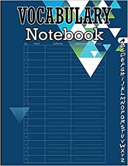 Vocabulary Notebook: 100 Page Alphabetical Notebook with Printed A-Z Tabs, Vocabulary Notepad