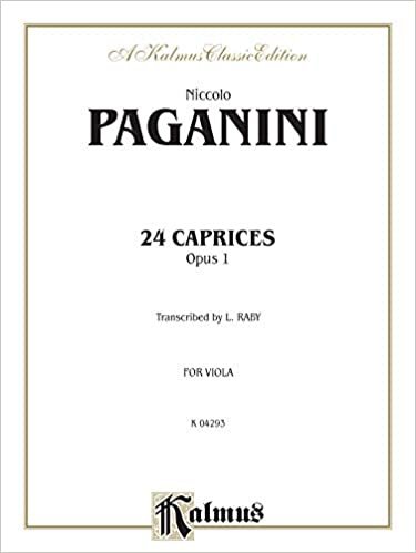 Twenty-Four Caprices, Op. 1: Transcribed for Viola Solo (Kalmus Classic Edition)