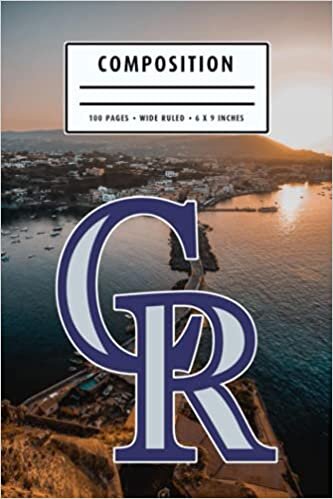 Composition: Colorado Rockies Notebook Wide Ruled at 6 x 9 Inches | Christmas, Thankgiving Gift Ideas | Baseball Notebook #17