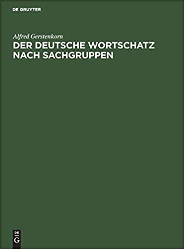 Der Deutsche Wortschatz Nach Sachgruppen: Register