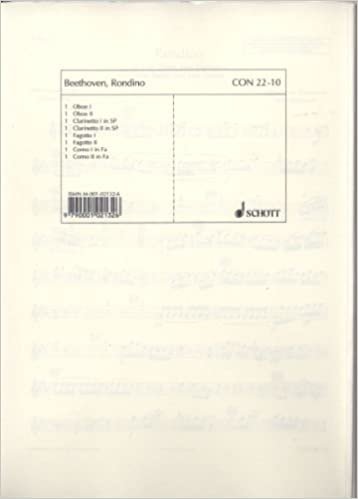 Rondino E Flat Major Op. Posth. Clarinette-Ensemble de Partitions indir