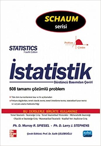 İstatistik: Schaum Serisi 508 Tamamı Çözümlü Problem