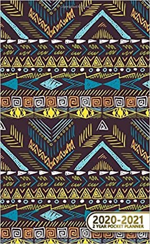 2020-2021 2 Year Pocket Planner: Pretty Ethnic Two-Year Monthly Pocket Planner and Organizer | 2 Year (24 Months) Agenda with Phone Book, Password Log & Notebook | NIfty Tribal Pattern