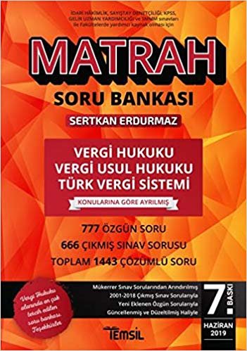 Matrah Soru Bankası - Vergi Hukuku Vergi Usul Hukuku Türk Vergi Sistemi
