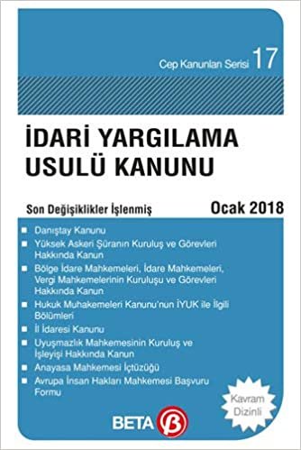 İdari Yargılama Usulü Kanunu Ocak 2018