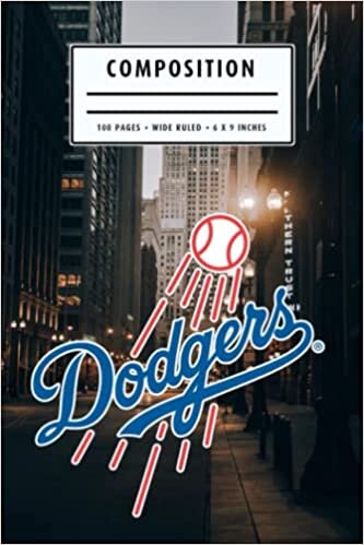 Day Planner Composition Notebook : Los Angeles Dodgers Notebook | Christmas, Thankgiving Gift Ideas | Baseball Notebook #16