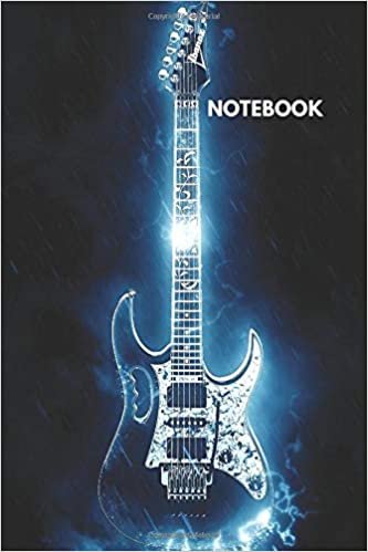 Notebook: Blank Lined Guitar (110 Pages, 6 x 9)