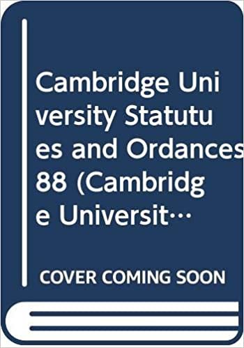Cambridge University Statutues and Ordances 88 (Cambridge University Statutes and Ordinances)