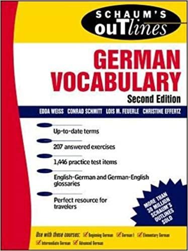 Schaum's Outline of German Vocabulary (Schaum's Outlines)