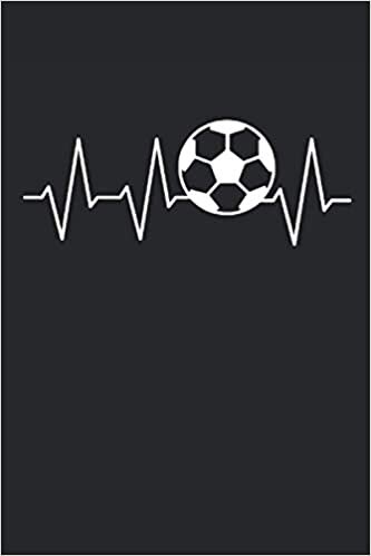 Pouls de football: Footballeur Heartbeat Football Sports Cadeau Notebook aligné (format A5, 15, 24 x 22, 86 cm, 120 pages)