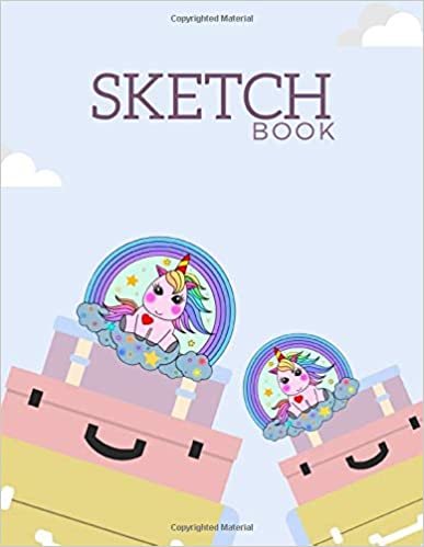 Sketch book: Beautiful unicorn ,Personalized sketchbook have 110 pages and size 8.5" x 11" in. Blank paper to fill in drawing idea ,Sketching, Drawing and Creative Doodling (Book10)