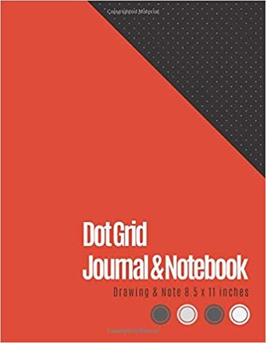 Dot Grid Journal 8.5 X 11: Dotted Graph Notebooks (Tangerine Tango Orange Cover) - Dot Grid Paper Large (8.5 x 11 inches), A4 100 Pages - Bullet Dot ... - Engineer Drawing & Sketching, Note Taking.