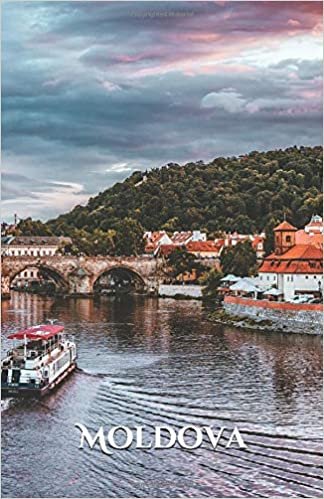 Moldova: Travel Notebook 100 page lined beautiful Charles Bridge Prague Moldova