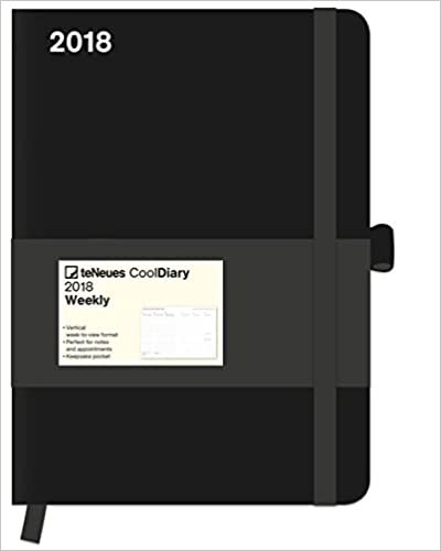 2018 Black Diary - teNeues Cool Diary - Weekly 16 x 22 cm