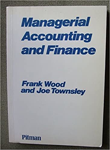 Managerial Accounting and Finance