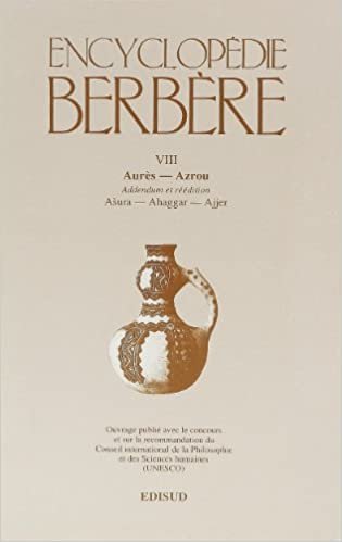 Encyclopedie Berbere. Fasc. VIII: Aures - Azrou