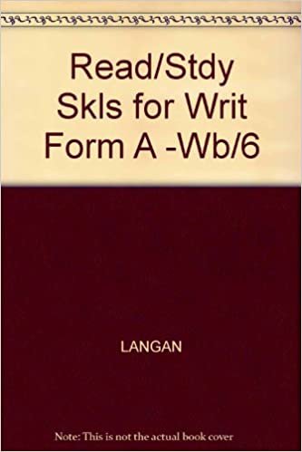 Read/Stdy Skls for Writ Form A -Wb/6