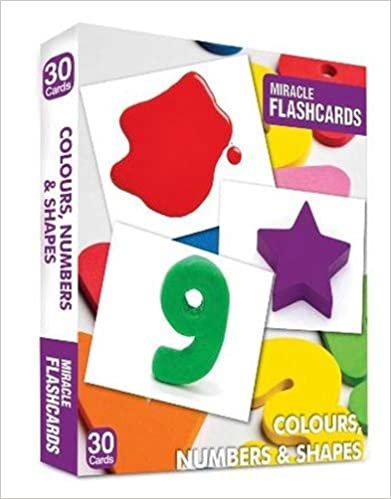 Miracle Flashcards - Colours, Numbers &Shapes: 30 Cards