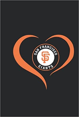San Francisco Giants Heart Notebook & Journal & Logbook Hardcovers College Ruled 6x9 150 page | MLB Fan Essential | San Francisco Giants Fan Appreciation