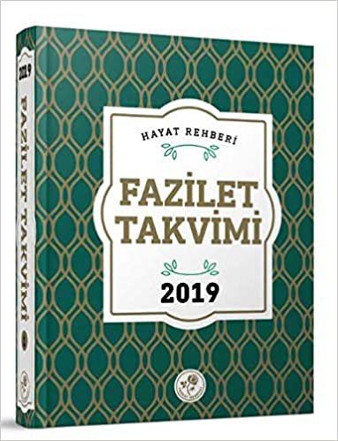 2019 Fazilet Takvim - Yurtiçi 6.Bölge Ciltli indir