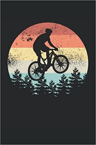 Mountain Biking Sunset Cyclist MTB Gift: 6x9 Notes, Diary, Journal 110 Page