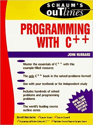 Schaum's Outline of Programming With C++ (Schaum's Outline Series)