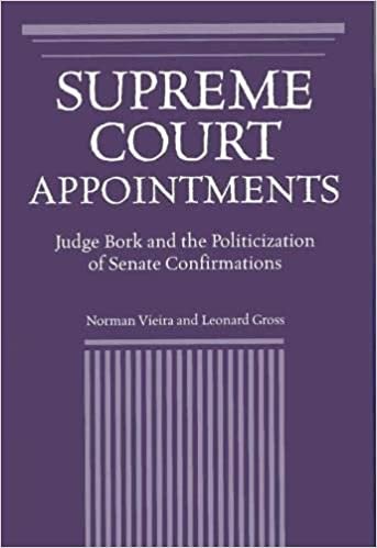 Supreme Court Appointments: Judge Bork and the Politicization of Senate Confirmations indir