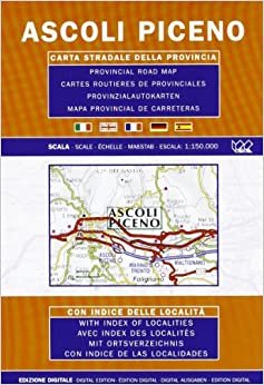 Ascoli Piceno Provincial Road Map (1:150, 000) indir