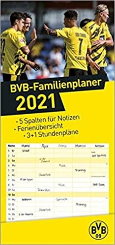 Borussia Dortmund Familienplaner Kalender 2021
